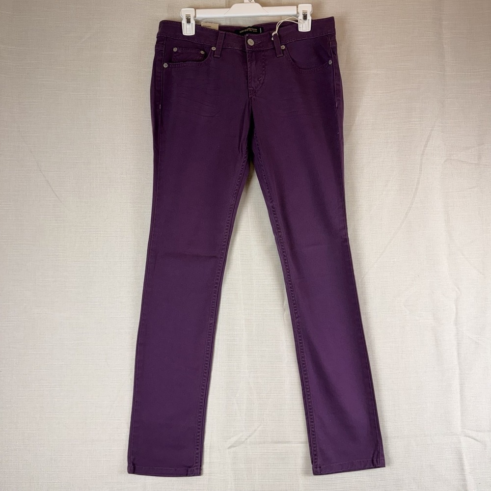 Y2K Levi's 524 Too Superlow Skinny Jeans Juniors 7 Deep Orchid Purple Stretch